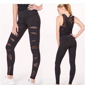 NWOT Lululemon high times mesh leggings